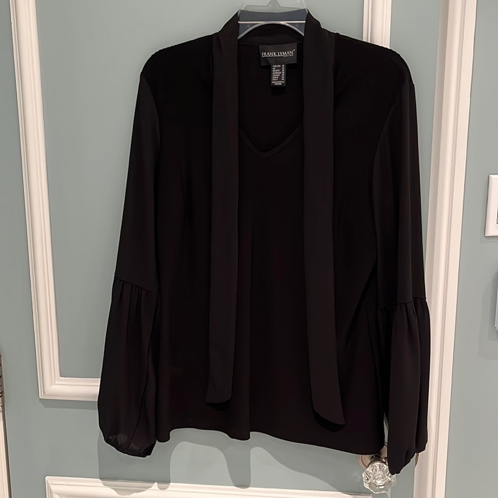 Frank Lyman Design Black Blouse